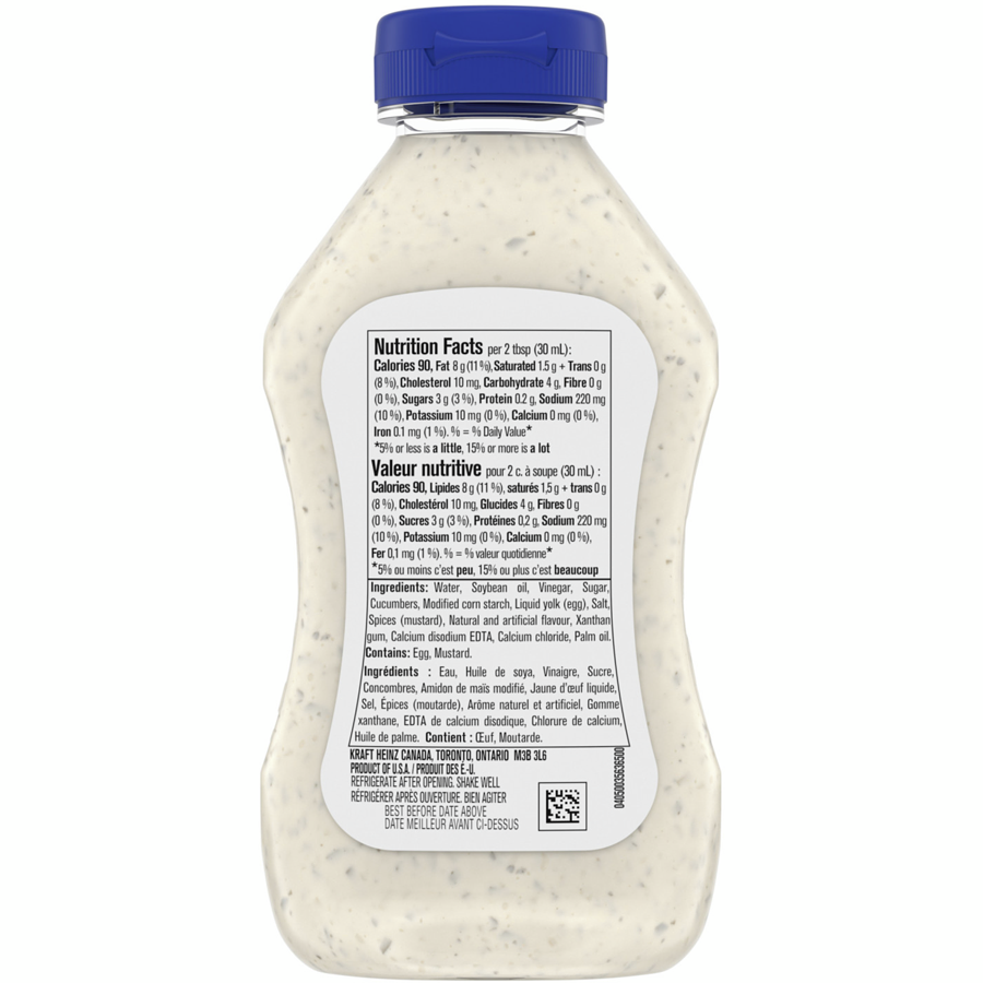 3X Heinz Tartar Sauce 354ml 12oz bottles From Canada Fresh