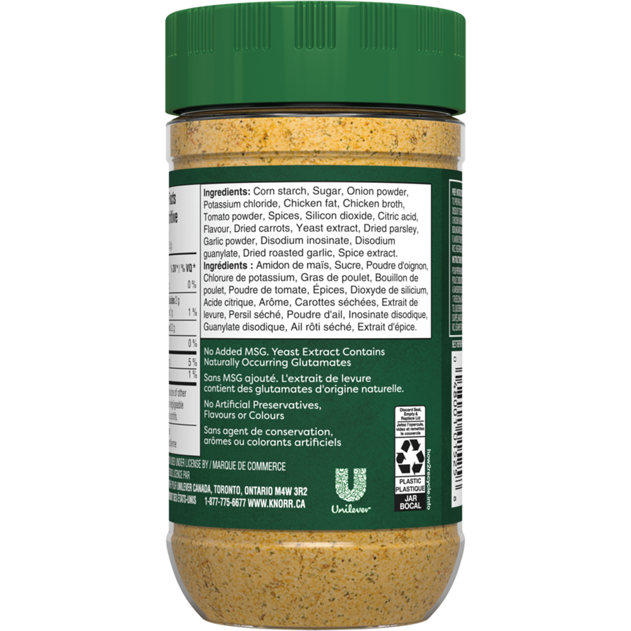 Knorr Zero Salt Chicken Bouillon Powder, 160g/5.6 oz., {Imported from Canada}