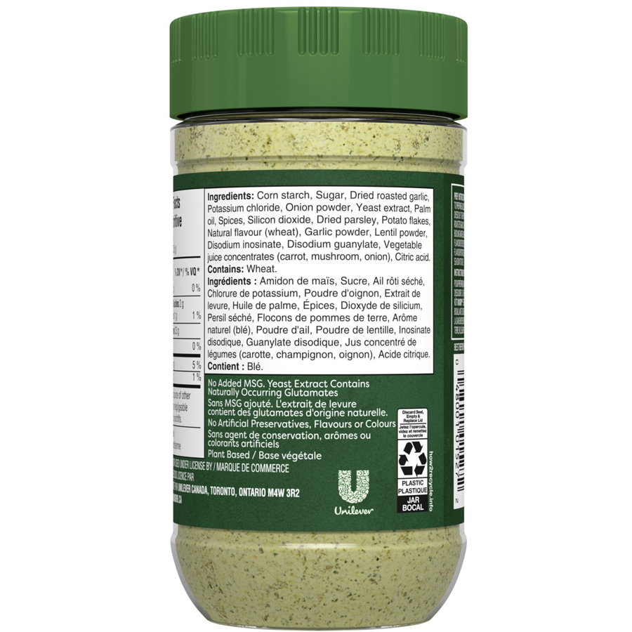 Knorr Zero Salt Roasted Garlic Bouillon Powder, 160g/5.6 oz., - From Canada