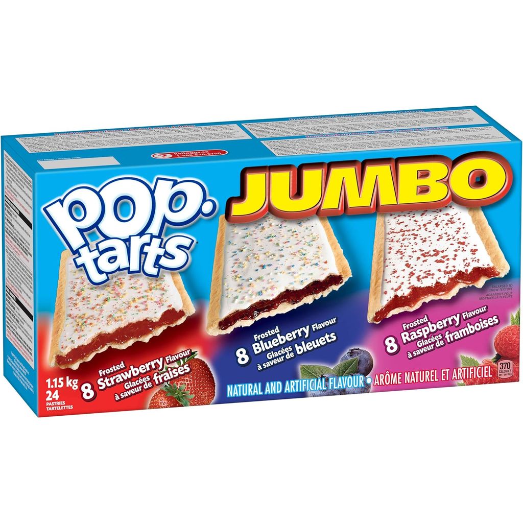 Kellogg's PopTarts Jumbo 24-Count, 1.2kg- Imported from Canada