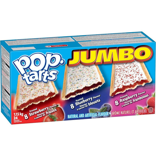 Kellogg's PopTarts Jumbo 24-Count, 1.2kg- Imported from Canada