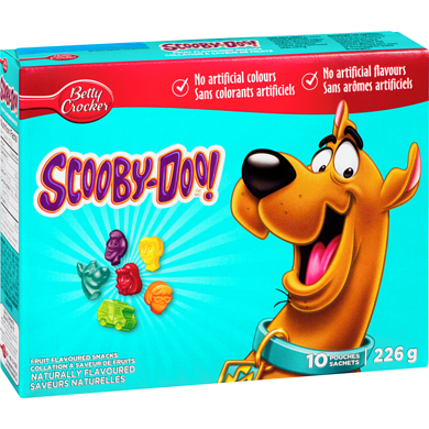 Betty Crocker Fruit Snacks Scooby Doo, 10ct, 226g/8oz. - Imported from Canada