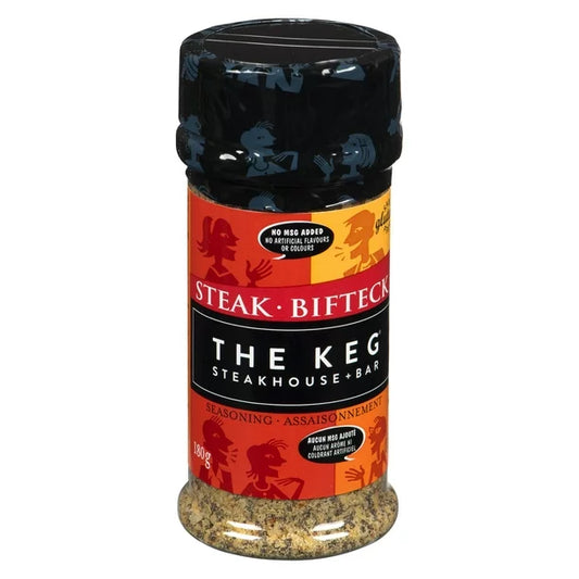 The Keg Steak Seasoning, Gluten Free, No MSG, 180g/6.3oz - Imported from Canada