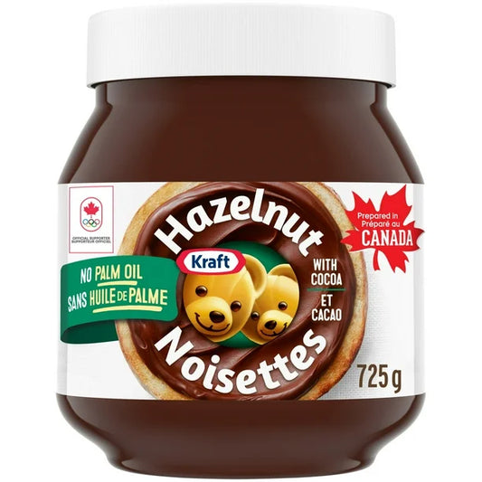 Kraft Hazelnut Spread with Cocoa, 725g/25.6 oz., {Imported from Canada}