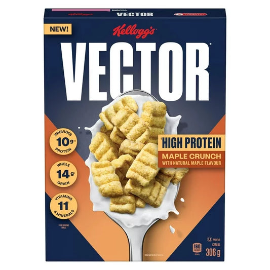 Vector Maple Crunch Cereal 306g/10.8 oz., {Imported from Canada}