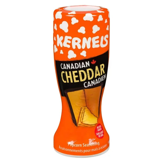 Kernels Canadian Cheddar Popcorn Seasoning 100g - Imported from Canada