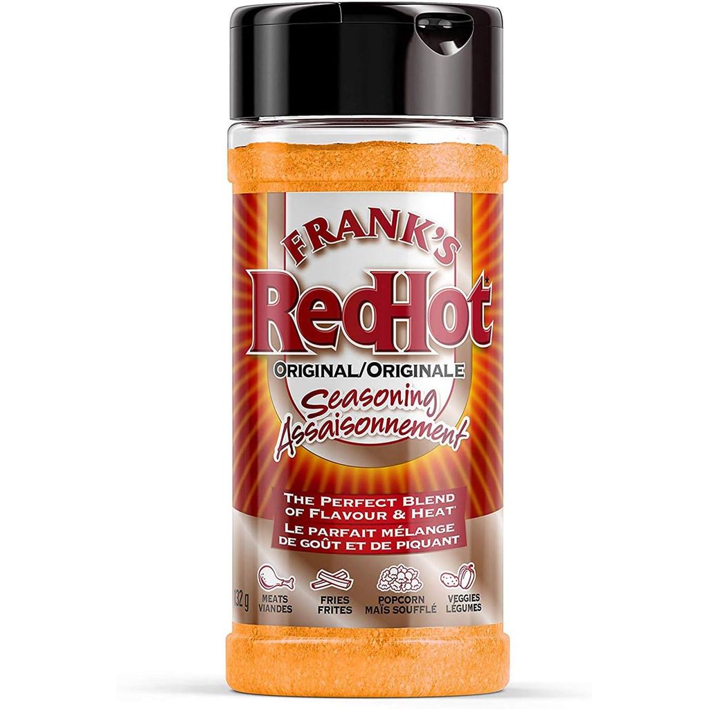 Frank's RedHot, Original Seasoning, 132g/4.7 oz., {Imported from Canada}