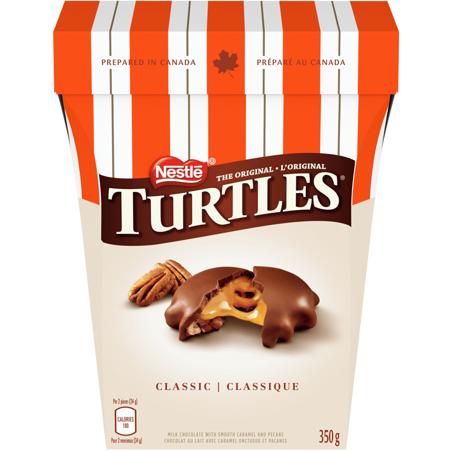 Nestle the Original Turtles 100% Pecan 350g/12.34oz Box {Imported from Canada}