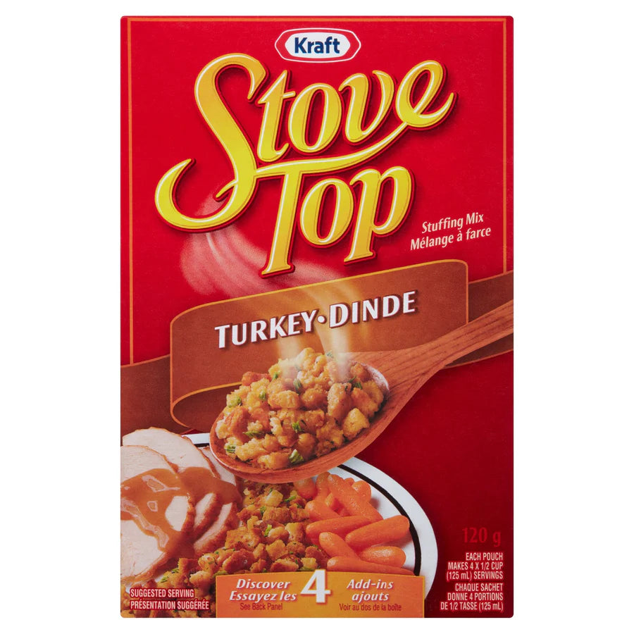 Kraft Stove Top Stuffing Mix Turkey, 120g/4.2oz., {Imported from Canada}