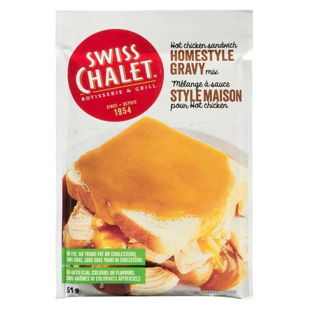 5X Swiss Chalet Hot Chicken Sandwich Homestyle Gravy Mix 51 grams Canadian FRESH