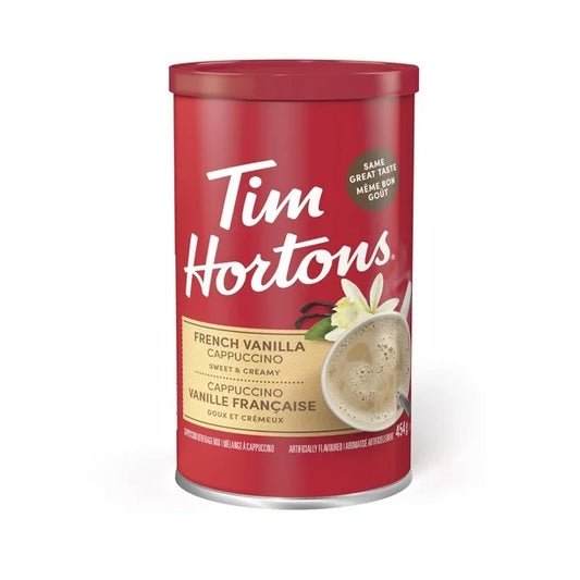 1 Pack of Tim Hortons French Vanilla Instant Cappuccino 454g Canadian FRESH