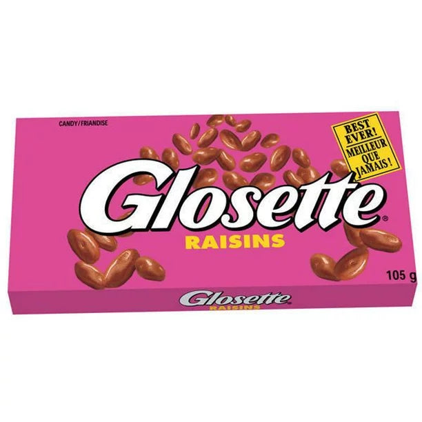 10X Hersey's Glosette Chocolate Covered Raisins, 105 g (10ct) FRESH FROM CANADA