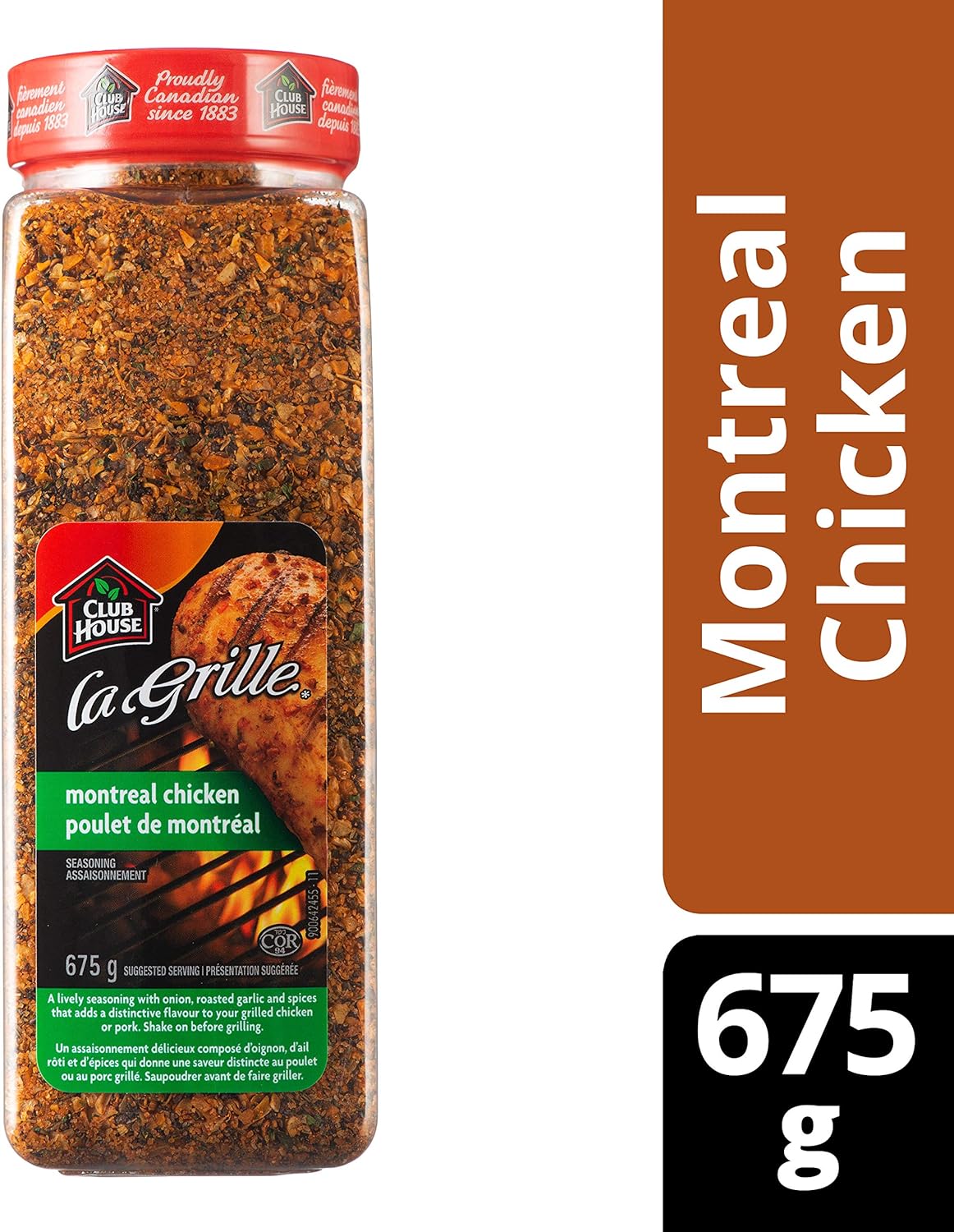 Club House La Grille Montreal Chicken Spice 675g Seasoning Imported From Canada