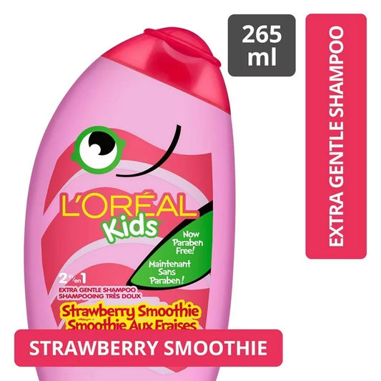 L'Oreal Kids Shampoo Extra Gentle 2 in-1 Strawberry Smoothie 9oz - From Canada