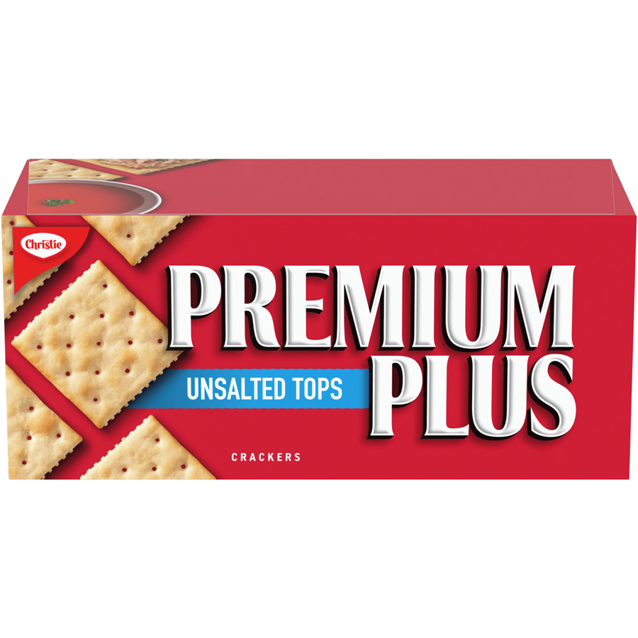 1x Box Christie Premium Plus Crackers Unsalted Tops 450g FRESH CANADA