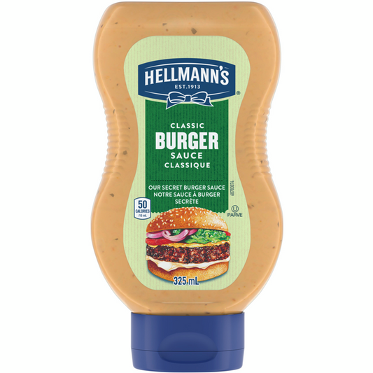 3X Hellmann's Classic Burger Sauce 325ml/11oz Each From Canada