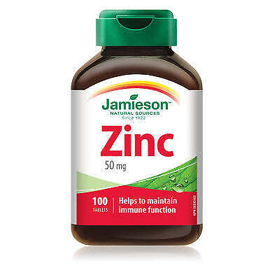 Jamieson Natural Sources Zinc 50 Mg {Imported from Canada}