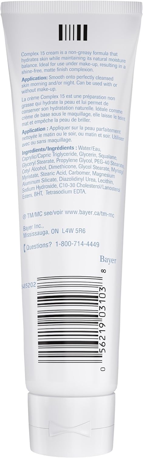 Complex 15 Daily Face Cream 3.4 Ounce (100ml) {Imported from Canada}