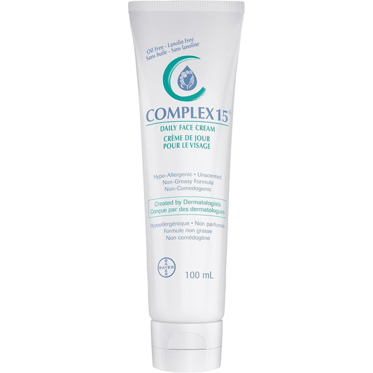 Complex 15 Daily Face Cream 3.4 Ounce (100ml) {Imported from Canada}