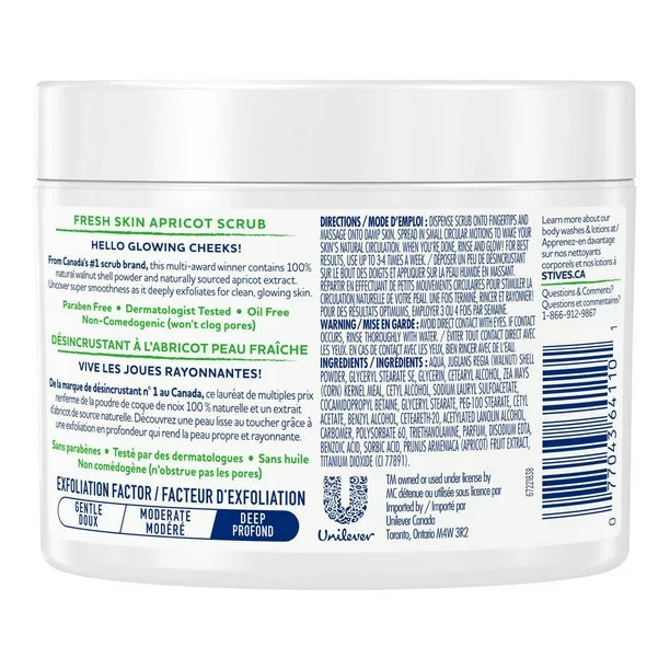 St. Ives Fresh Skin Facial Scrub 300ml/10.14 Fl.oz {Imported from Canada}