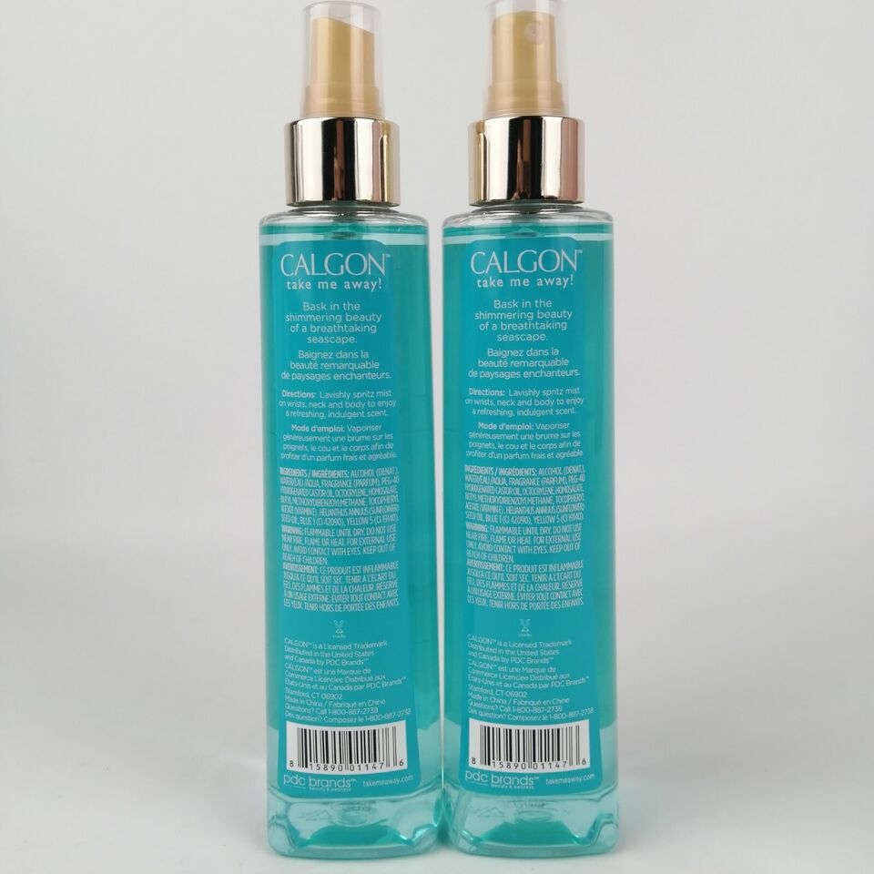 2x  8oz Take Me Away Turquoise Seas Body Mist Fragrance Spray