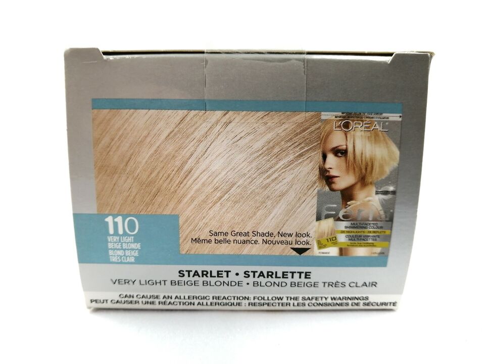 BRANDNEW 2X L'OREAL FERIA STARLET #110 Very Light Beige Blonde Loreal Feria 110