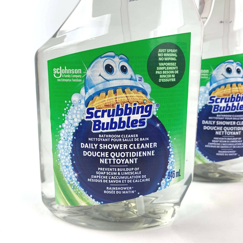 2x Scrubbing Bubbles 32 FL oz Daily Shower Cleaner Bathroom Cleaner Rain Shower