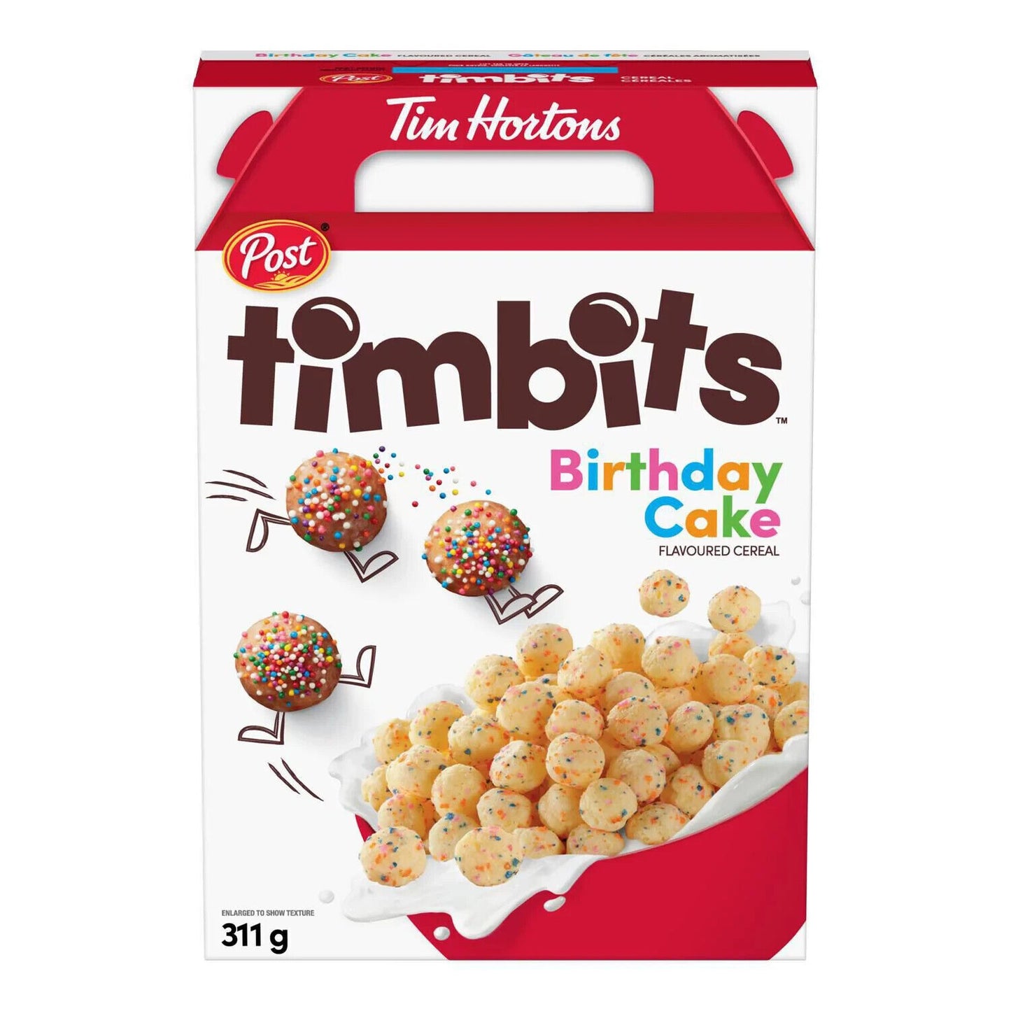 2X Tim Hortons Post Timbits Birthday Cake Cereal 311g Canada FRESH