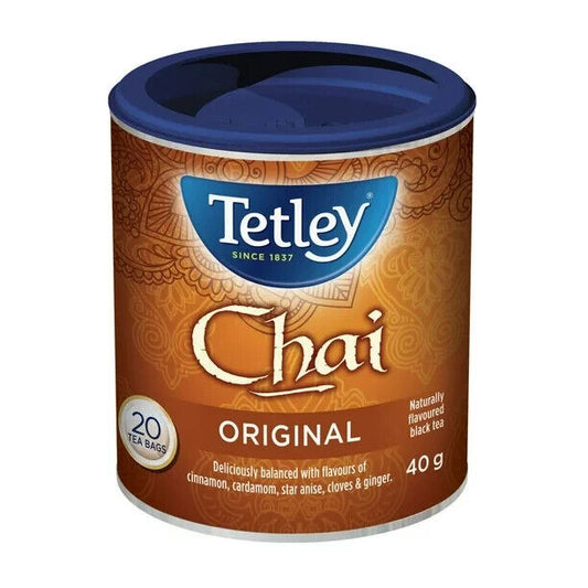 NEW 4X Tetley Chai Original Speciality Tea 40g each - Canada FRESH