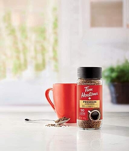 2X Tim Hortons Premium Instant Coffee Medium 100g /3.5oz EACH -Canada FRESH