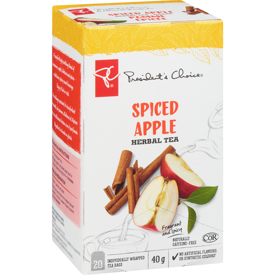 President's Choice Spiced Apple Herbal Tea (40g each box) - Canada FRESH