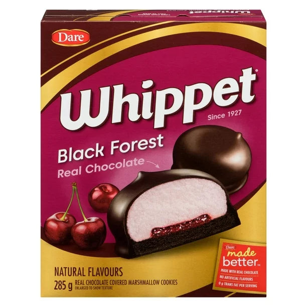 3x Dare Whippet Black Forest Chocolate Marshmallow Cookies Canadian FRESH