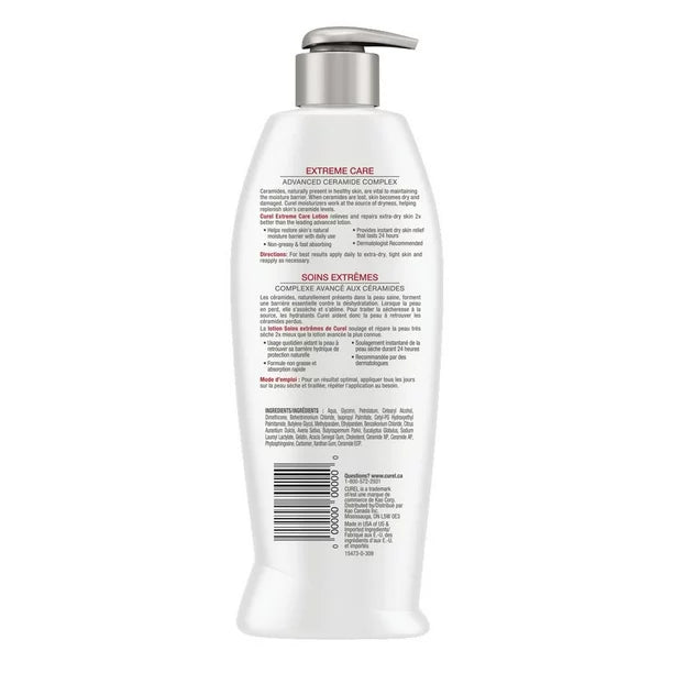 2x Curel Extreme Care Lotion for Extra-Dry Skin, 16.25 oz (480ml) from Canada