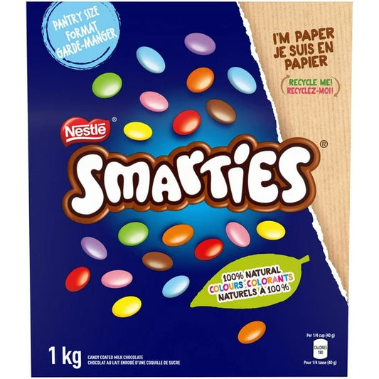 Nestle Smarties Candy covered chocolates Canadian Canada Fresh 1kg 2.2lbs