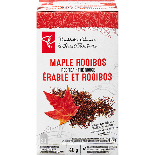 PC President's Choice Maple Rooibos Red Tea 20ct, 40g Fresh From Canada