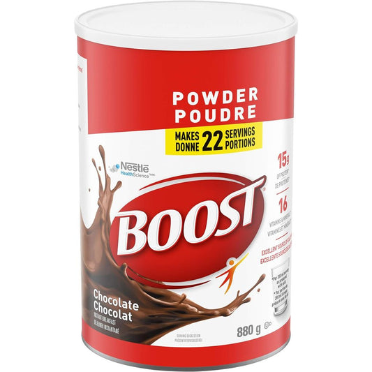 Boost Powder Chocolate Instant Breakfast Drink Mix 31oz 880g Canister Canada