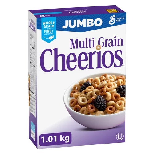 Cheerios Multi-Grain Jumbo Box, 1.01kg/35.62oz - Imported From Canada