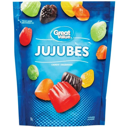 Great Value JuJubes Candy 150g/5.3 oz., (Imported from Canada)