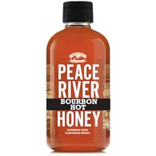 Peace River Bourbon Hot Honey, 375g/13oz - From Canada