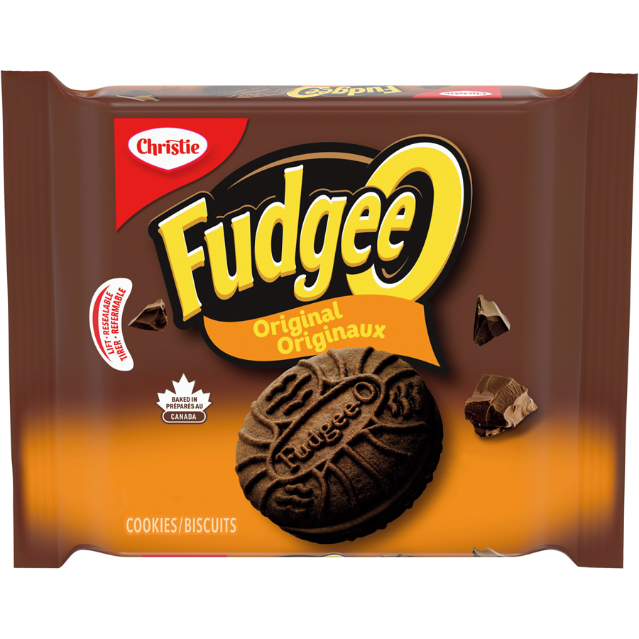 6 Packs Fudgee-O Original Cookies Resealable Pack 303g Each