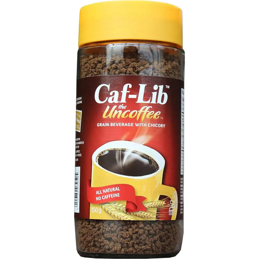 Caf-Lib Original Blend Coffee Alternative with Barley and Chicory 150g/5.3 oz