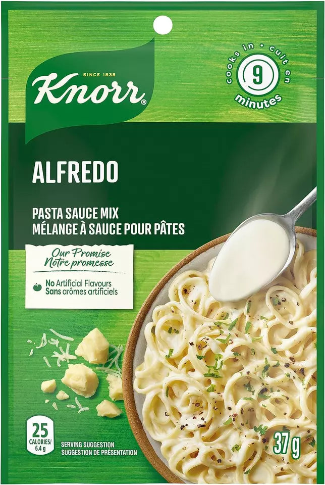 Knorr Alfredo Pasta Sauce Mix, 37g/1.3oz Each 3 Packets