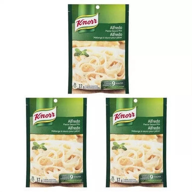 Knorr Alfredo Pasta Sauce Mix, 37g/1.3oz Each 3 Packets