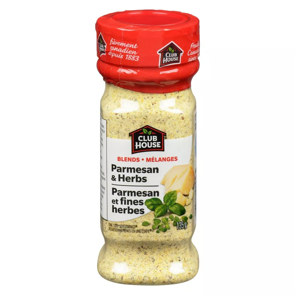 Club House Parmesan & Herbs Seasoning Spices 135g Each 2 Shakers