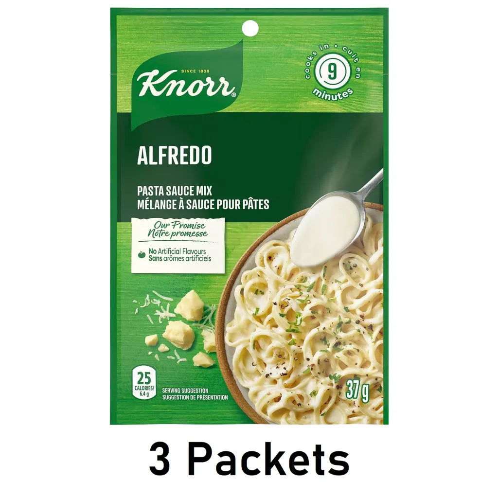 Knorr Alfredo Pasta Sauce Mix, 37g/1.3oz Each 3 Packets