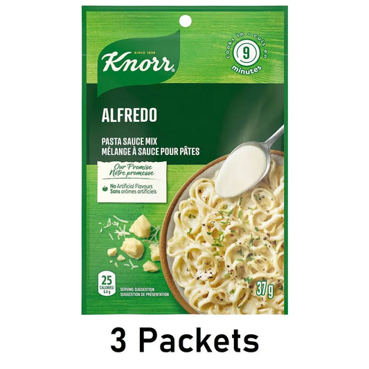 Knorr Alfredo Pasta Sauce Mix, 37g/1.3oz Each 3 Packets