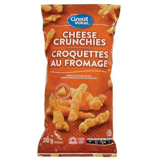 Great Value Cheese Crunchies 310g/11oz. - Imported from Canada