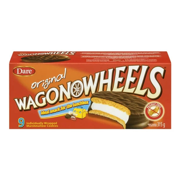 The Original Wagon Wheels, Marshmallow Cookies, 9 Count Each 2 Boxes (18)