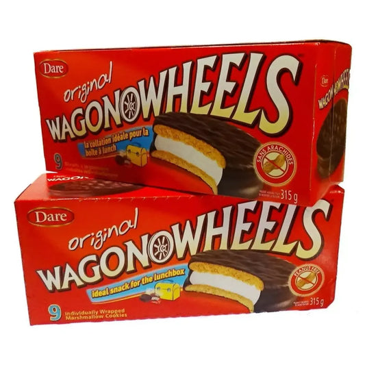 The Original Wagon Wheels, Marshmallow Cookies, 9 Count Each 2 Boxes (18)