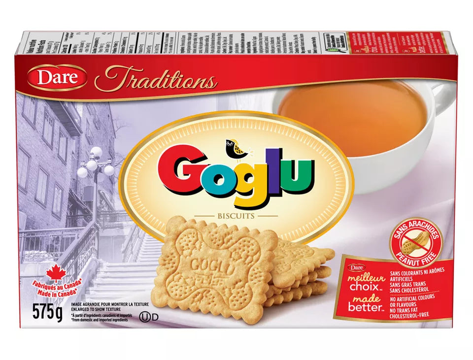 4 Boxes Dare GOGLU Biscuits Cookies 575g Each - From Canada